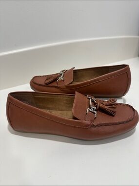 AEROSOLES Brown Tassel Loafers 203